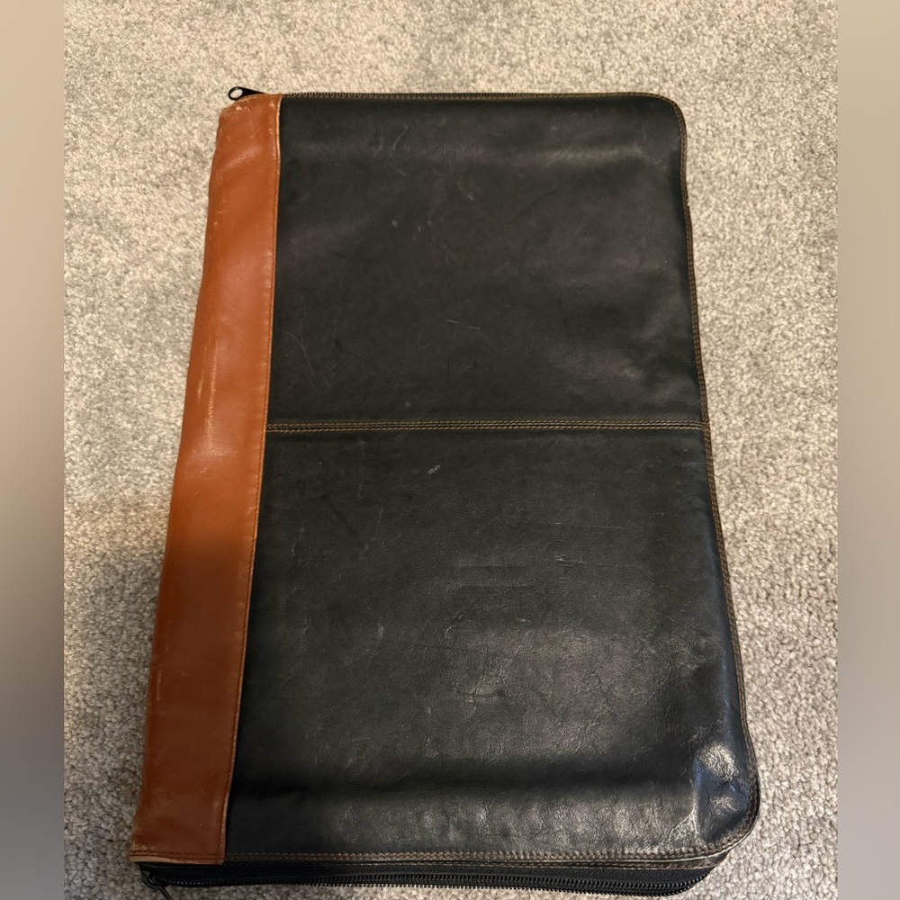 Derek Alexander Legal Size Portfolio Folio in Black and Brown
